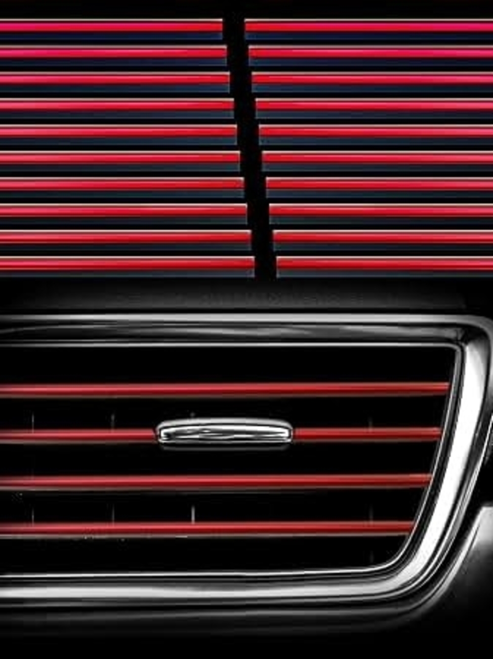 Car Air Conditioner Decoration Strips Red & BLACK Pack of 20